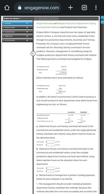 Answered Eclipse Motor Company Manufactures Two… Bartleby