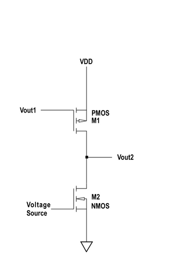 Answered: VG40- VG30- VG20- Vin O VDD ₁₁ PMOS 24… | bartleby