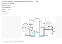 Answered: Determine The Pressure Difference… | Bartleby