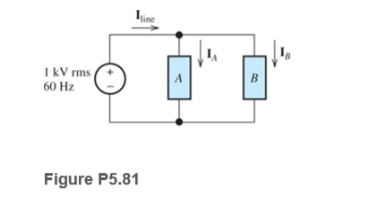 Answered: Line I KV Rms B 60 Hz Figure P5.81 | Bartleby