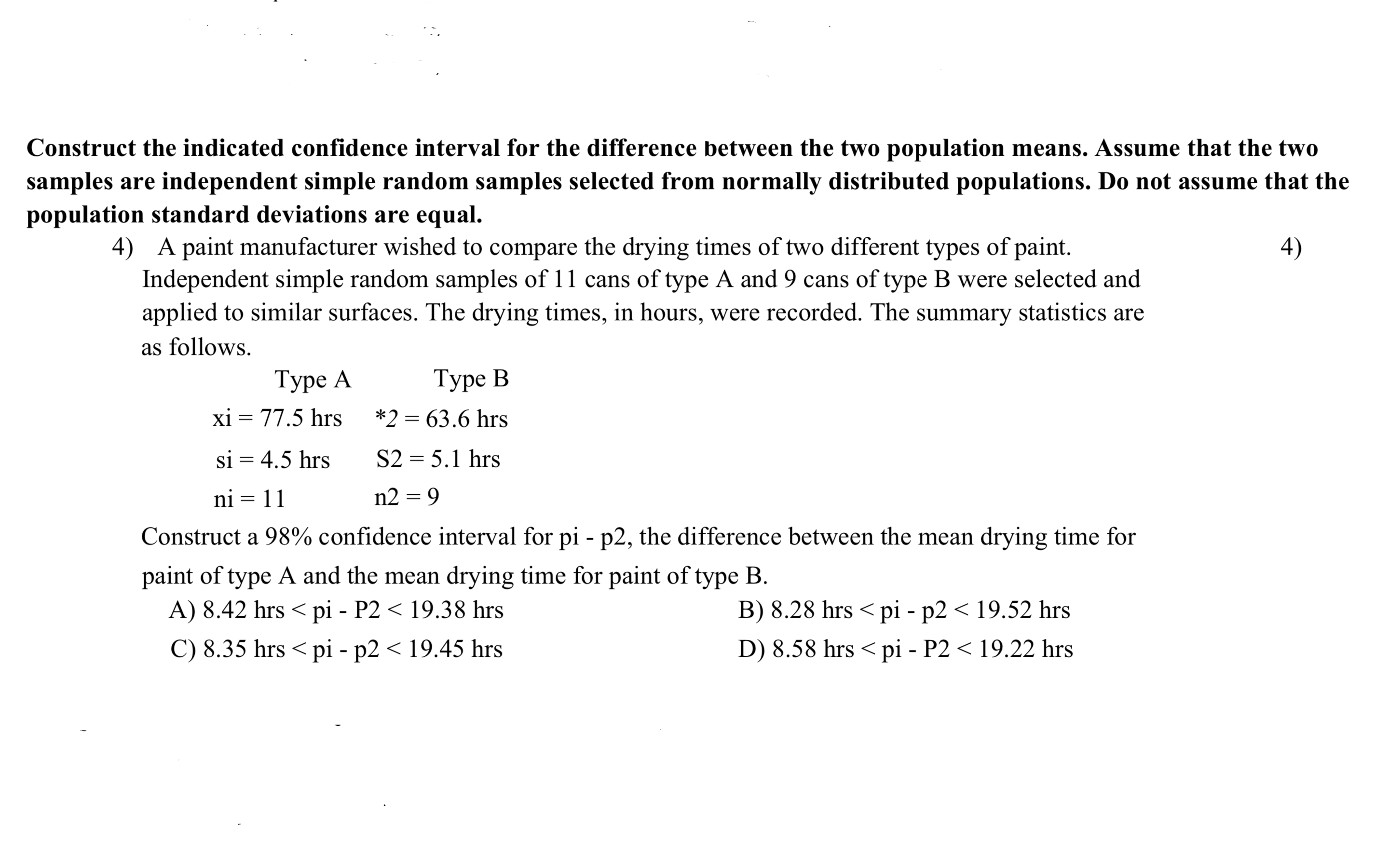 Answered Construct The Indicated Confidence Bartleby 3355