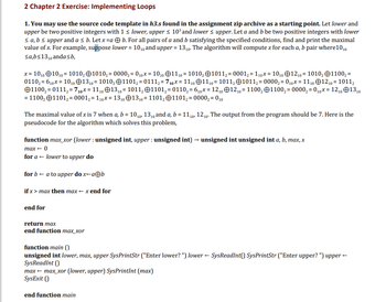 Answered: 2 Chapter 2 Exercise: Implementing… | Bartleby