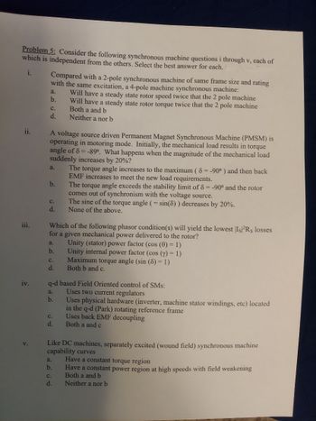 Answered: Compared with a 2-pole synchronous… | bartleby