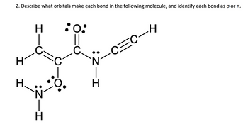 Answered: 2. Describe what orbitals make each… | bartleby