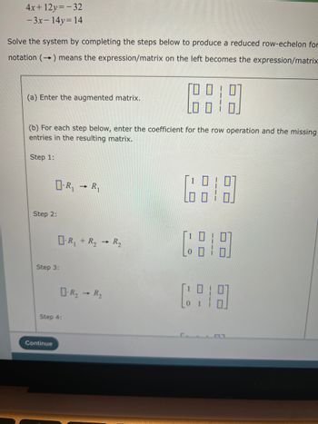 Answered 4x 12y 32 3x 14y 14 Solve the bartleby