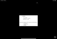 6:16 PM Fri Mar 4
* 56%
1. Calculation
Vwater= 355 mL
1 tablespoon salt = 15 g NaCl
Density water =1 g/mL
Basing on the 5 tablespoons of NaCl in solution, solve for the following:
% by mass
b. Parts per million
c. Molarity
d. Molality
a
