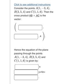 Answered: Consider The Points A(1,−3,4), B(2,5,4)… | Bartleby