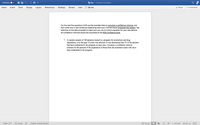 AutoSave
FF
合日
wa doc – Saved to my Mac
Design
References
Mailings
Review
View
O Tell me
2 Share
O Comments
Home
Insert
Draw
Layout
For the next five questions (4-8) use the provided data to calculate a confidence interval, and
then write one or two sentences explaining what your interval shows (interpret the results). Pay
attention to the data provided to make sure you use to correct equation for your calculations.
All confidence intervals should be calculated at the 95% confidence level.
7. A random sample of 100 patients treated in a program for alcoholism and drug
dependency over the past 10 years was selected. It was determined that 53 of the patients
had been readmitted to the program at least once. Construct a confidence interval
estimate for the percent of the population of those from the treatment center who have
been readmitted to the program.
Page 1 of 1
122 words
English (United States)
O Focus
目
121%
