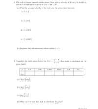 Answered: OCk is anet meters t seconds later is… | bartleby