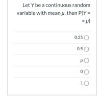 Answered: Let Y Be A Continuous Random Variable… | Bartleby