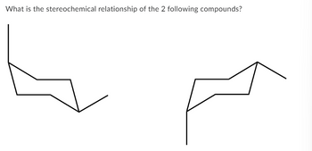 What is the stereochemical relationship of the 2 following compounds?