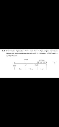 Answered: Q. 3 Determine The Slope At The A For… | Bartleby