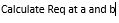 Calculate Req at a and b