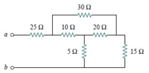 αθ
bo
25 Ω
10 Ω
5Ω
30 Ω
20 Ω
15 Ω