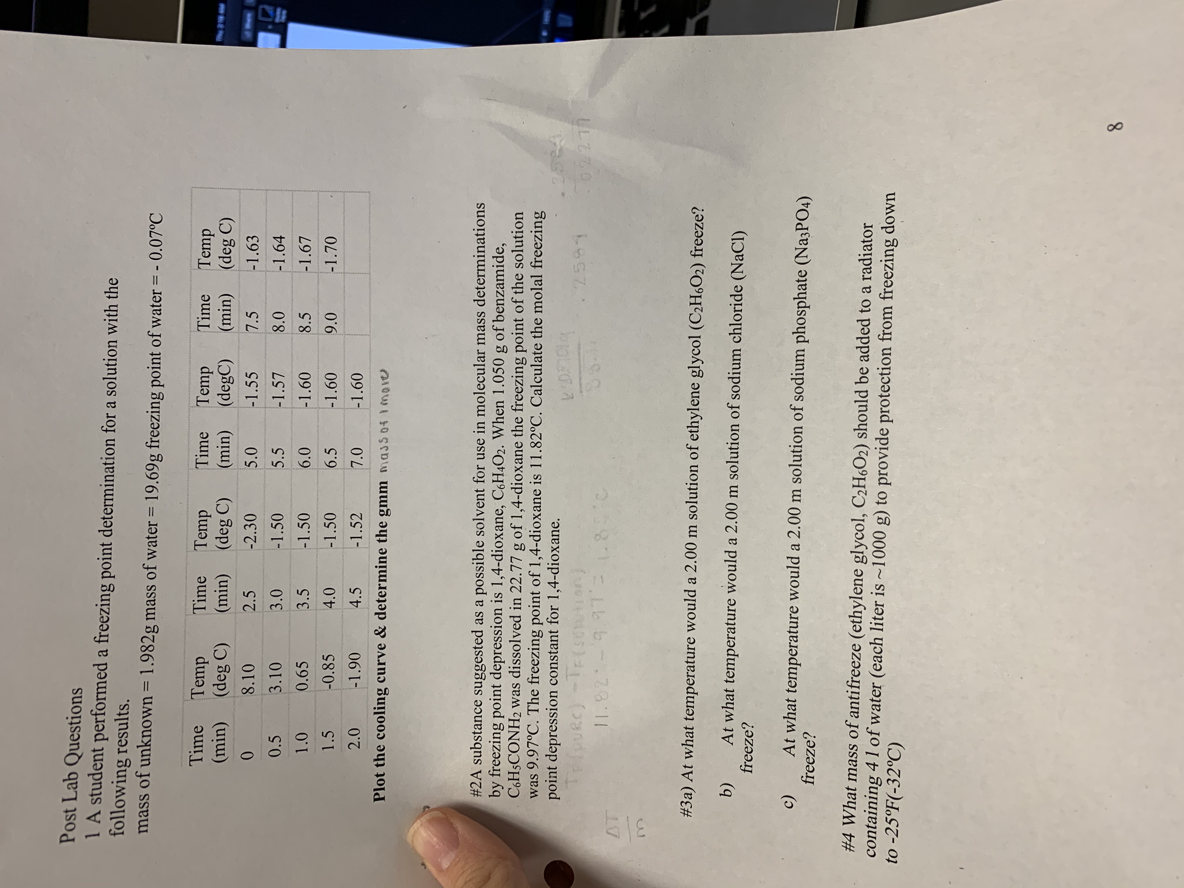 Answered Post Lab Questions 1 A student bartleby