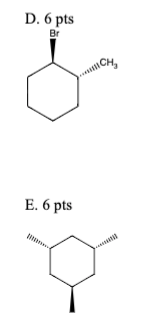 D. 6 pts
Br
E. 6 pts
