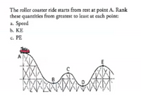 Answered: The roller coaster ride starts from… | bartleby