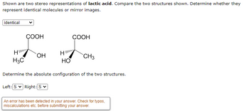 Answered: present identical molecules or mirror… | bartleby