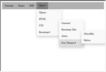 Tutorials Home PHP
Web
JQuery
HTML
CSS
Bootstrap ▸
Carousel
Bootstrap Tabs
Alerts
Free Themes ▸
ChocoBar
Halwa