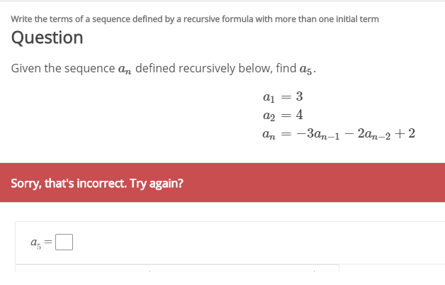 Answered Write The Terms Of A Sequence Defined… Bartleby