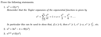 Answered: Prove The Following Statements. 1. N³ =… 