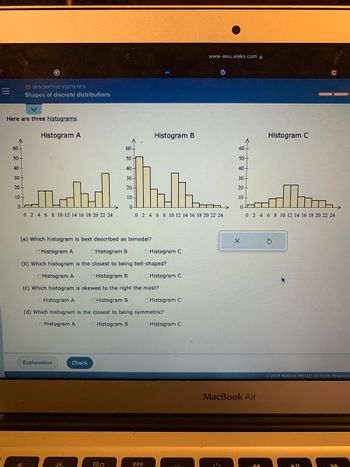 Answered: (a) Which Histogram Is Best Described… | Bartleby