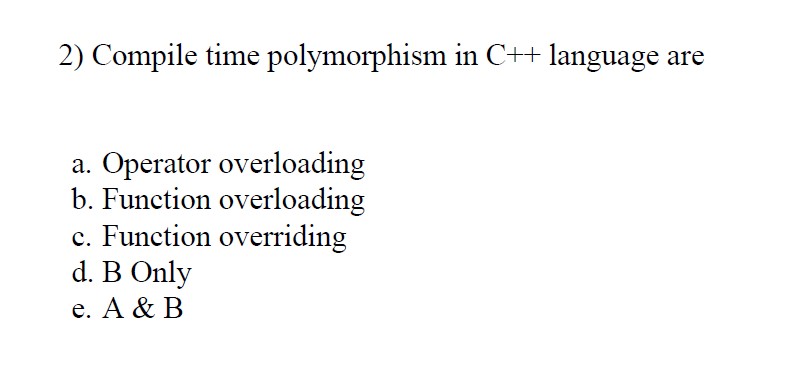 Function overloading(c++)