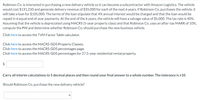 Robinson Co. is interested in purchasing a new delivery vehicle so it can become a subcontractor with Amazon Logistics. The vehicle
would cost $131,250 and generate delivery revenue of $35,000 for each of the next 6 years. If Robinson Co. purchases the vehicle, it
will take a loan for $105,000. The terms of the loan stipulate that 4% annual interest would be charged and that the loan would be
repaid in 6 equal end of year payments. At the end of the 6 years, the vehicle will have a salvage value of $5,000. The tax rate is 40%.
Assuming that the vehicle is depreciated using MACRS (5-year property class) and that Robinson Co. uses an after-tax MARR of 10%,
compute the PW and determine whether Robinson Co. should purchase the new business vehicle.
Click here to access the TVM Factor Table calculator.
Click here to access the MACRS-GDS Property Classes.
Click here to access the MACRS-GDS percentages page.
Click here to access the MACRS-GDS percentages for 27.5-year residential rental property.
$
Carry all interim calculations to 5 decimal places and then round your final answer to a whole number. The tolerance is ±10.
Should Robinson Co. purchase the new delivery vehicle?
