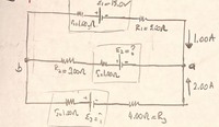 Answered: Eie15.0v Ri= 5,002 1,00a E2=? 92.00a Un… 