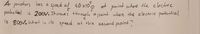 A proton has a
połes tial is 200. It roves throuph o point where the ebctric potential
is 800V. what is its speed at this second pont
speed of 4,0 x10 at point where the ebcdrc
