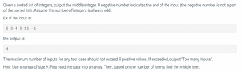 Answered: Given A Sorted List Of Integers, Output… 