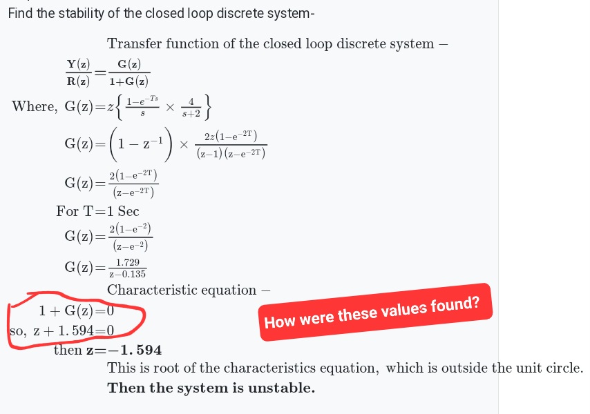 Answered Find the stability of the closed loop bartleby