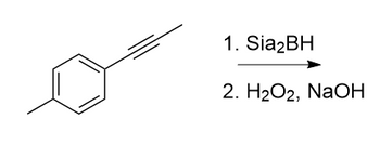 1. Sia₂BH
2. H₂O2, NaOH