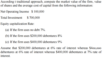 Answered: According T Traditional Approach,… | Bartleby