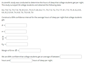 Answered: A Scientific Study Was Conducted To… | Bartleby