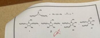 H₂CO₂C
PH
H₂co,c
Ph
100, CH.
GO,CH. H₂CO₂C
Ph
PH
Đ
Ph
oooh Hol00
Ph
1
H₂co,c
Ph
Ph
111
1
11,00,0
H,CO,C
Ph
Ph
TV