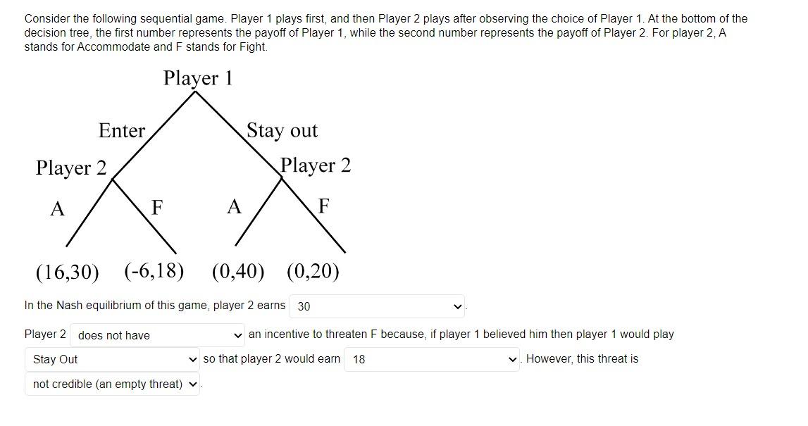 Solved 1. Consider the following game that is played twice.