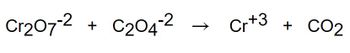 Cr207-2
+ C204-²
↑
Cr+3
+ CO2