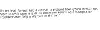 On the level fo0+ball field a football is projected from ground level.It hos
Speed 10.0 m/s when it is at its moximum height 60.0 m. Neglect air
resistance. HoW long is the ball in the air?
