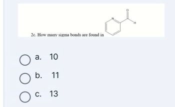 Answered: 2c. How many sigma bonds are found in | bartleby