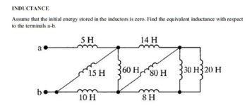 Answered: INDUCTANCE Assume That The Initial… | Bartleby