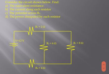 Answered: Consider The Circuit Shown Below. Find:… | Bartleby