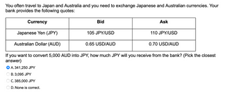 Answered: You often travel to Japan and Australia… | bartleby