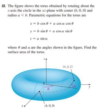 Answered: 22. The Figure Shows The Torus Obtained… | Bartleby