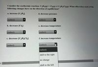 Answered Consider the exothermic reaction bartleby