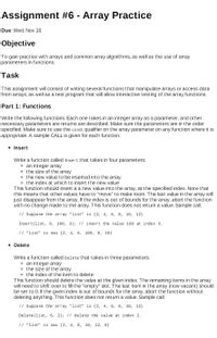 assignment 6 array statistics reddit