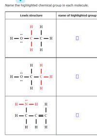 Answered: Name the highlighted chemical group in… | bartleby