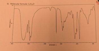 6) Molecular formula: C5H10O
TRANSMITTANCE1%
D
LOD
4000
NAVENUMBER!+l
1500
1000
500
)