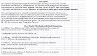 Instructions
This assignment is designed for practicing both the retailer/merchandiser accounting cycle and your basic excel skills.
Below are select sales transactions for Road Runner Racers. You will need to enter the missing pieces of each transaction
on the journal entry tab. Each missing piece of information is highlighted in yellow. The only cell where an actual number
is to be input is on the journal entries worksheet. Please note: not every yellow cell requires input (it could be left blank if appropriate).
After completing the journal entries, you must then complete the missing pieces of the T accounts, trial balance, and
statements highlighted in yellow. Only excel functions may be used to calculate the appropriate cell value on these pages.
DO NOT INPUT THE ACTUAL NUMBER INTO THE T ACCOUNTS, TRIAL BALANCE, OR STATEMENTS.
Use excel functions (such as copying the number from the journal entry page, summing numbers together, or using the
plus or minus symbols to help you find the appropriate number). Your balance sheet should balance when you are complete.
Tip: After each journal entry, update the appropriate T accounts.
Select Retailer/Merchandiser-Related Transactions:
1) Road Runner Racers (RRR) purchased $10,000 of merchandise from Warehouser Plus on January 10.
RRR was given terms of 4/15, n/30. FOB shipping point. RRR paid $100 for delivery.
2) RRR paid their invoice to Warehouser Plus on January 25th.
3) On February 2, RRR sold $1,000 of merchandise to Rowdy's Inc. RRR offered Rowdy credit terms of
2/10, n/45. RRR's cost of the merchandise was $500.
4) On February 5, Rowdy contacted RRR because some of the goods were damaged. RRR offered
Rowdy a $50 credit allowance. Rowdy agreed to the allowance.
5) Rowdy paid their invoice on February 15.
6) RRR counted inventory on February 28. Their books showed $69,200 in inventory, but the physical
inventory count only showed $68,650.
