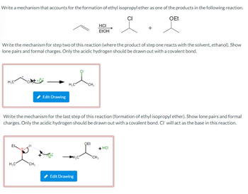 Ethers react with HI to form two cleavage products. One of the products  might react further with HI. In the 